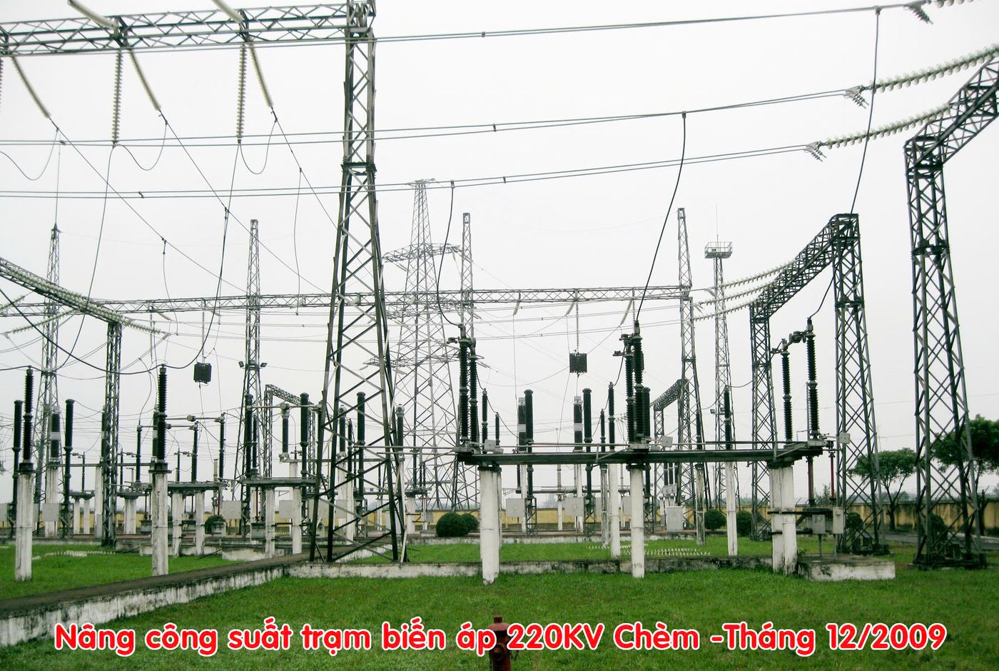 Nâng công suất trạm biến áp 220KV Chèm — tháng 12/2009